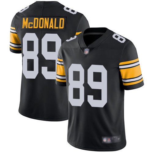 Men Pittsburgh Steelers Football #89 Limited Black Vance McDonald Alternate Vapor Untouchable Nike NFL Jersey